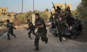 Free Syrian Army soldiers in Idlib