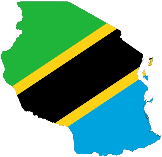 tanzania_flag_map
